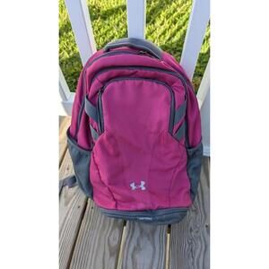 Pink Under Armour Hustle Storm Backpack